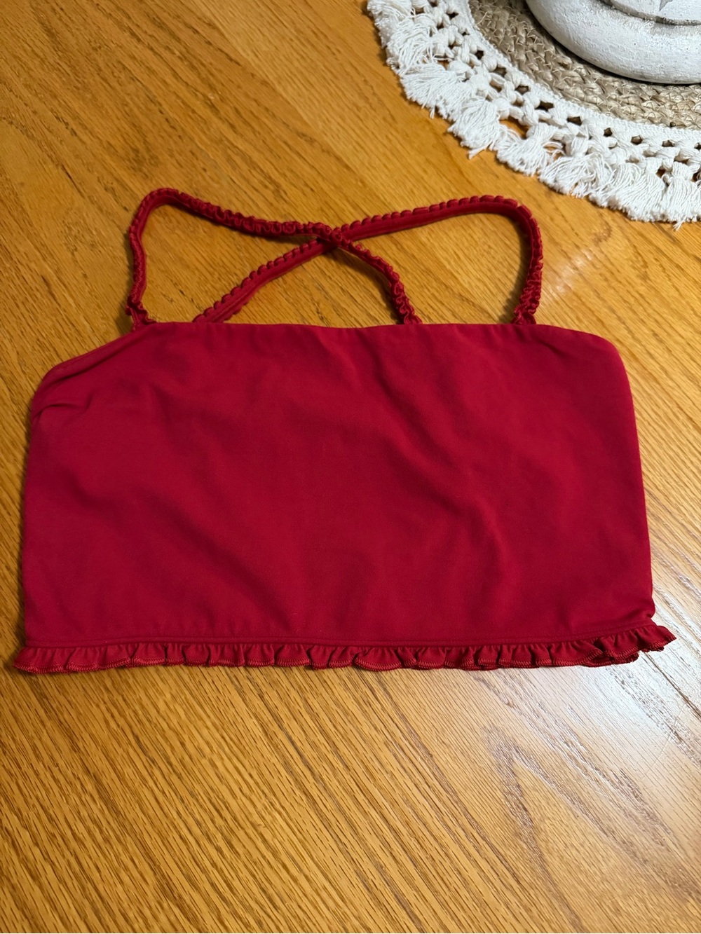 Lululemon Ruffle Nulu Top size Medium